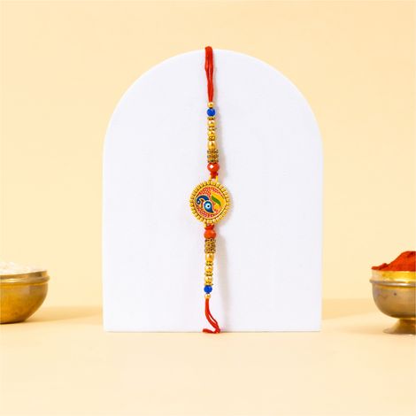 Evil Eye Peacock Awesome Design Rakhi (BANDHAN)