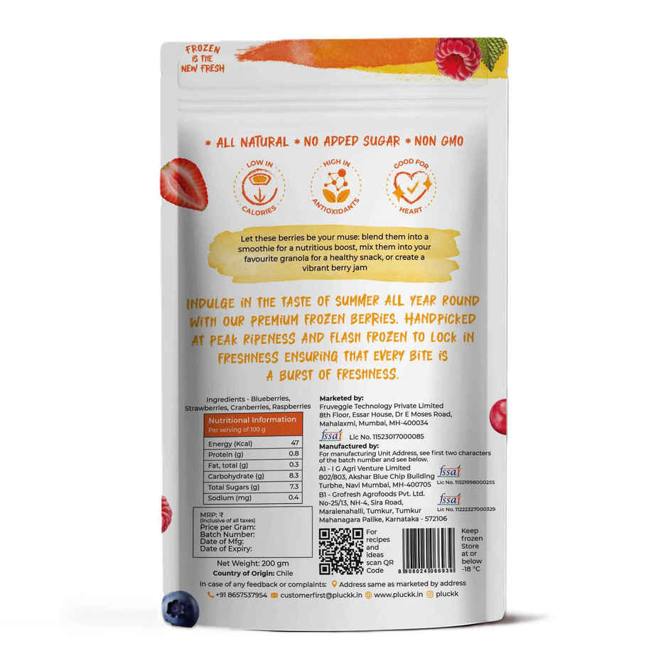 Pluckk Fresh Frozen Imported Blueberry | Pluckk Fresh Frozen Imported Mixed Berries | Combo