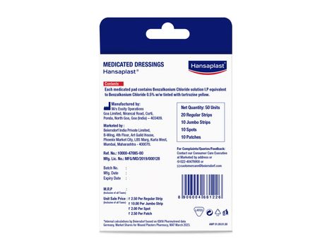 Hansaplast Assorted Antiseptic Bandages For Wound Protection
