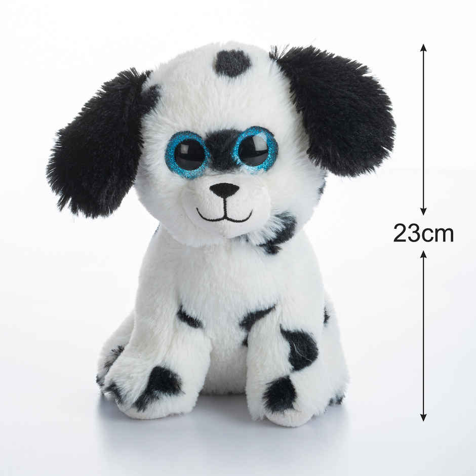 Dimpy Stuff Big Eye Dalmitian Dog 23Cm Black & White