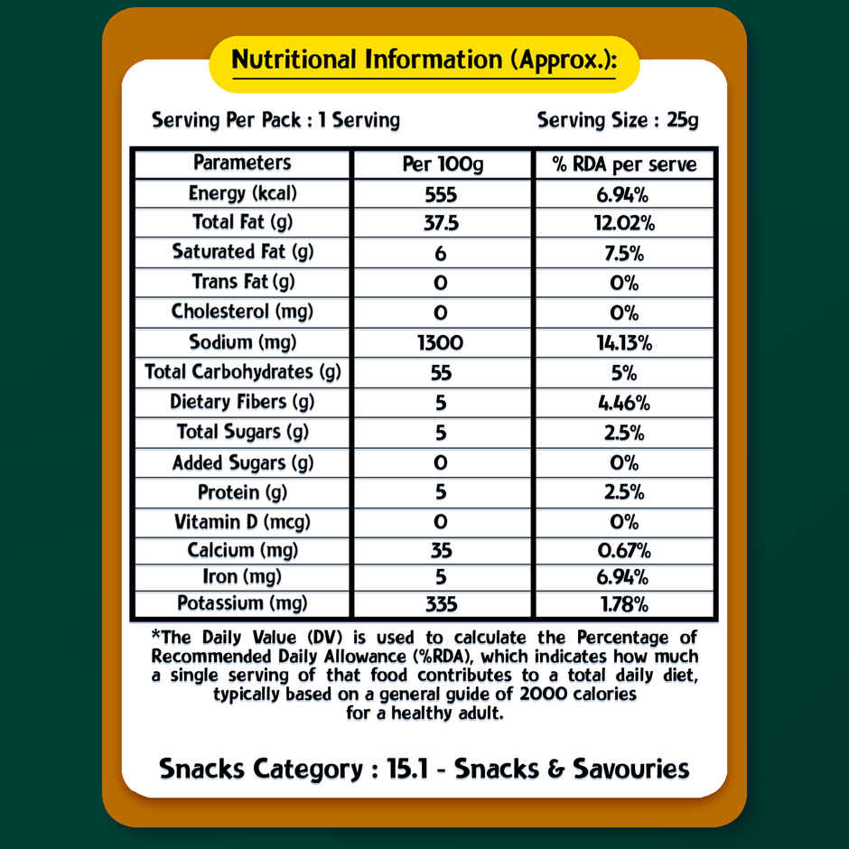 Snackadum Appalam Crisps | Garlic Burst