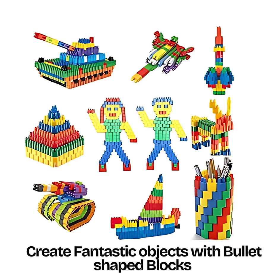 Apex 500 Bullet Building Blocks Set for Kids | Educational STEM Construction Toy For Kids