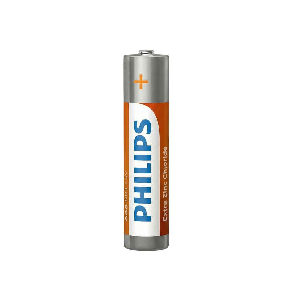 Philips Extra Zinc AAA Battery | 1.5V | Long Lasting | Leak Resistant