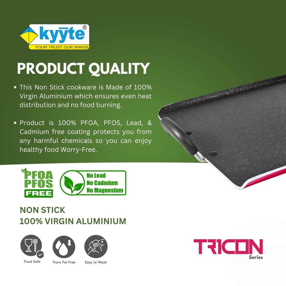 Kyyte Tricon Non Stick Patri Tawa 33x33