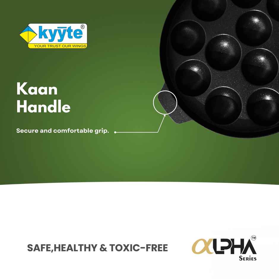 Kyyte Alpha Non Stick Appe Pan With Kaan