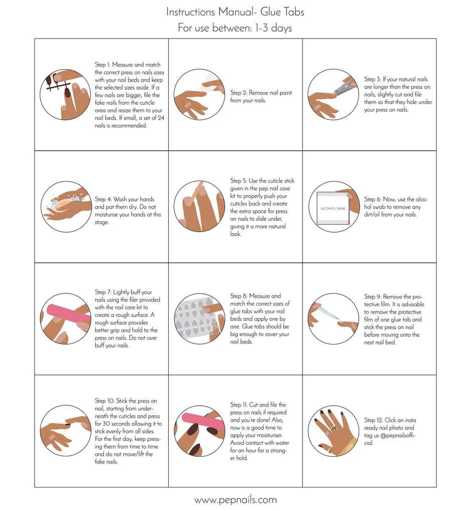 Pep Nails Blush & Bling Pink Gemstone Medium Almond Reusable Press On Nails | 24 Nail Tips