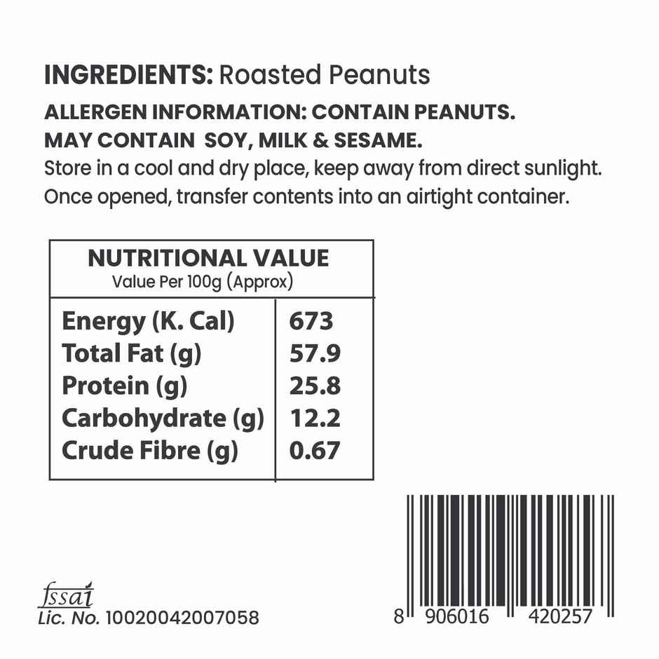 Rajaram's Roasted Peanut (Plain)