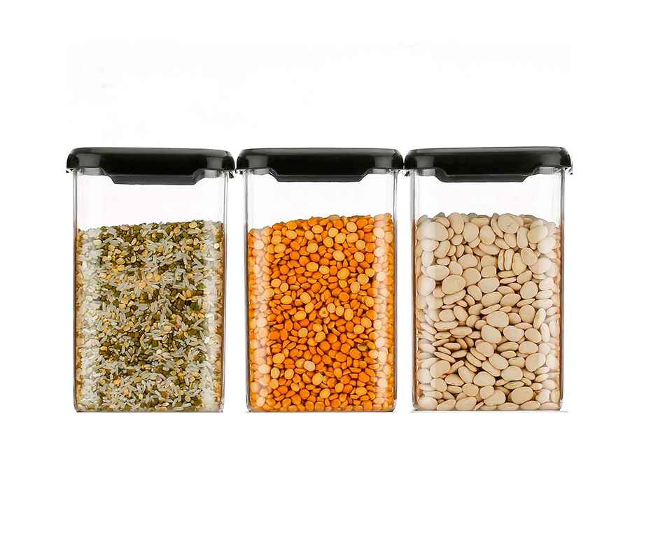 Capsicum Storage Square Container - Set Of 6 | 1100Ml