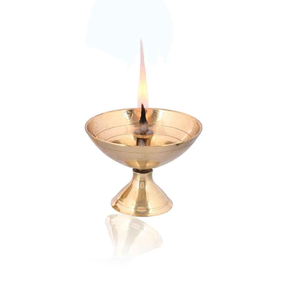CraftVatika Brass Diya Deepak Oil Lamp