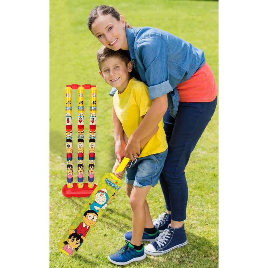 Itoys T20 Cricket Blast 4 Wickets With Bat No 4-doraemon (Colour May Vary)