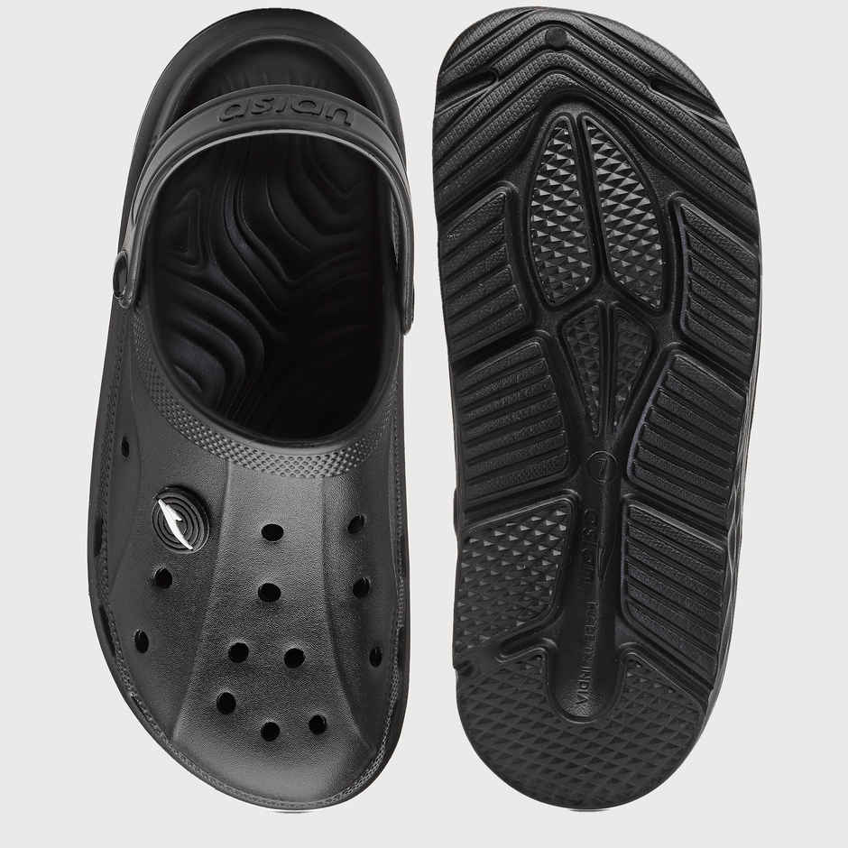 Asian Agc-14 Men Clogs Black (Size-9)