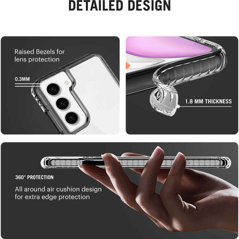 DailyObjects Stride 2.0 Clear Case Cover For Samsung Galaxy S23