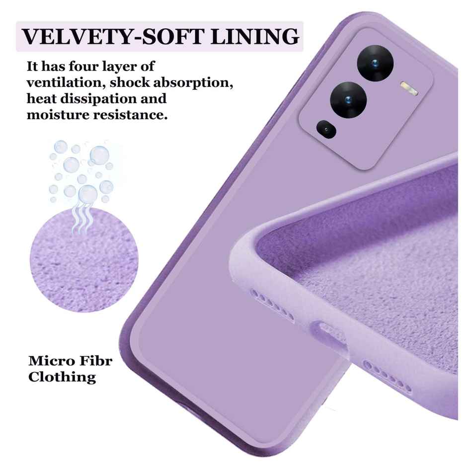 Artistque Case For Vivo V25 Pro 5G / Vivo V25 Pro Back Cover - Plain Liquid Silicone Cover
