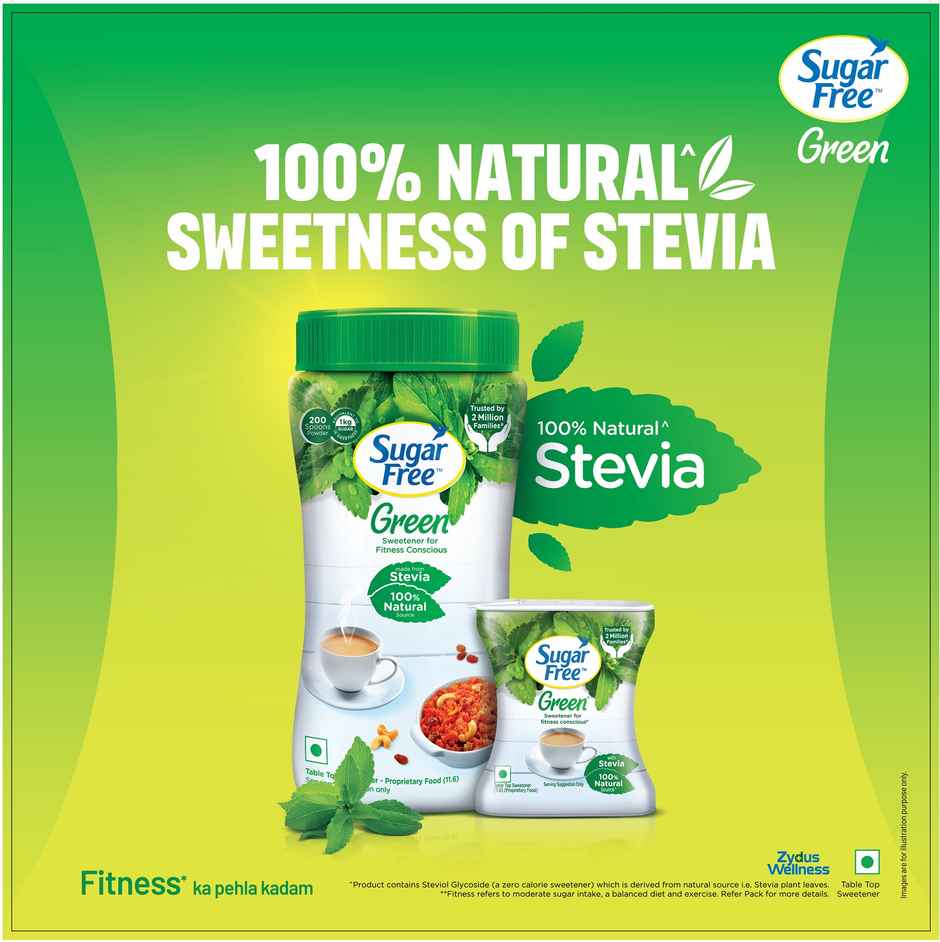 Sugarfree Green Truly Natural Made From Stevia Pouch