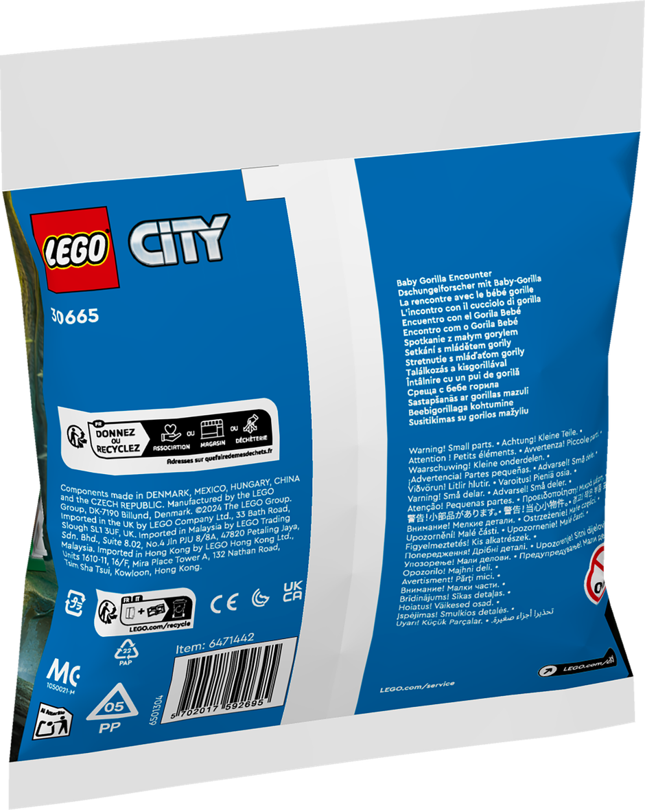 Lego City Baby Gorilla Encounter 30665 ( 34 Pieces)
