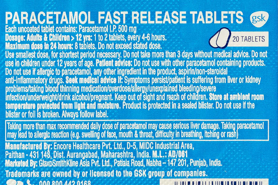 Crocin Advance Tablet