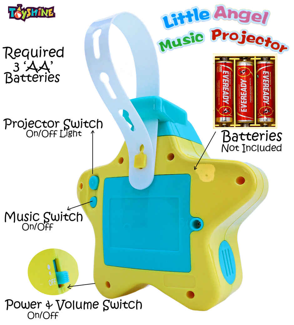 Toyshine Angel Projector Musical Toy (0+ Years)(Pack)