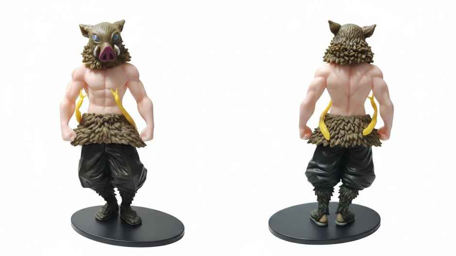 Awestuffs Inosuke Demon Slayer Action Figure Limited Edition for Car Dashboard