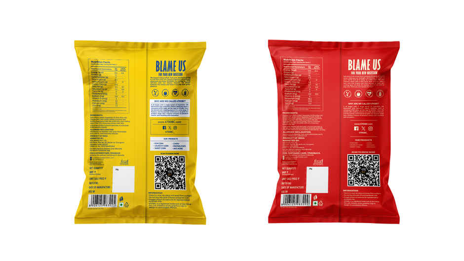 4700BC Cheese Popcorn, Jumbo Pack And Peri Peri Popcorn, Jumbo Pack