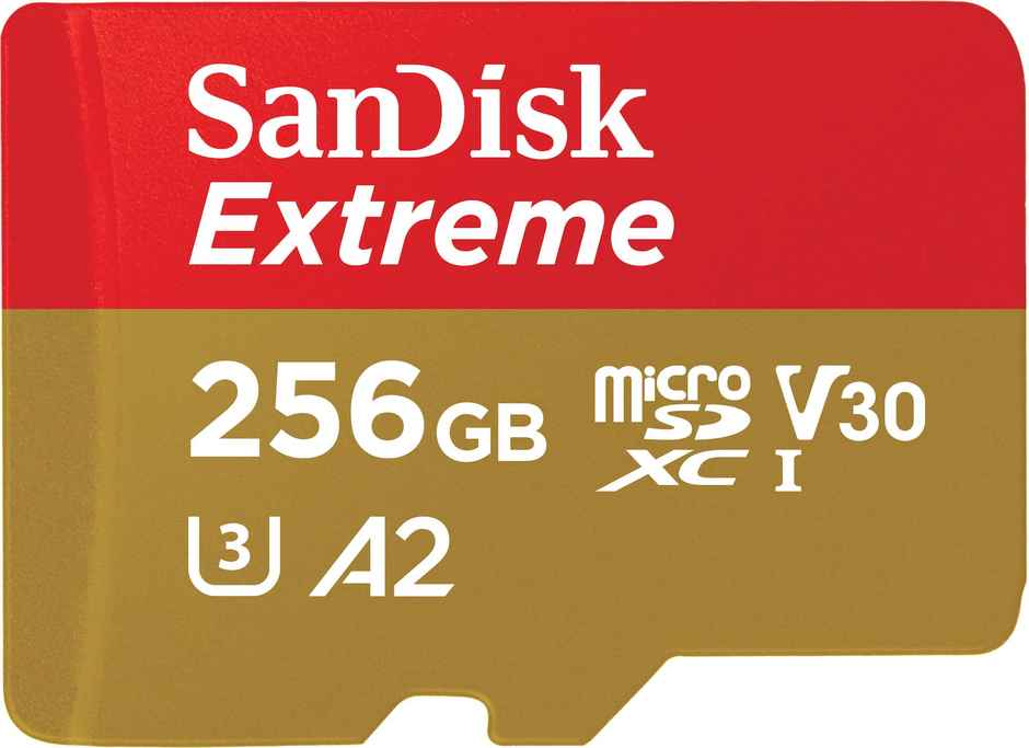 Sandisk Extreme Microsd Uhs I Card 256 GB For 4K Video,190Mb/S Read, 130Mb/S Write