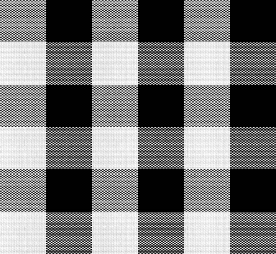 Lushomes Round Table Cloth - Black Checks | Cotton | 40 inch