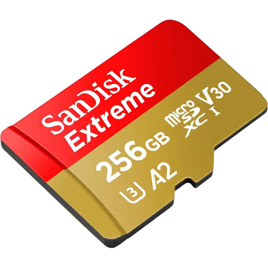 Sandisk Extreme Microsd Uhs I Card 256 GB For 4K Video,190Mb/S Read, 130Mb/S Write