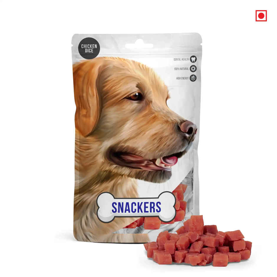 Snackers Chicken Dice Dog Treat