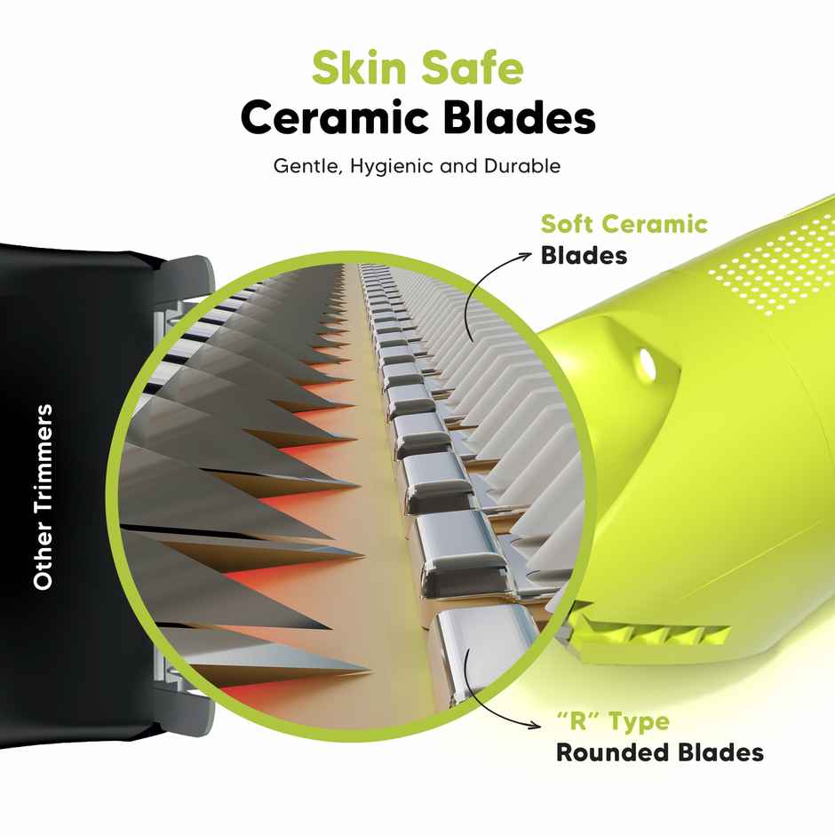 Letsshave Male Body Trimmer | Waterproof Groomer for Private Parts with ceramic Blades