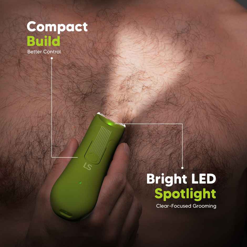 Letsshave Male Body Trimmer | Waterproof Groomer for Private Parts with ceramic Blades