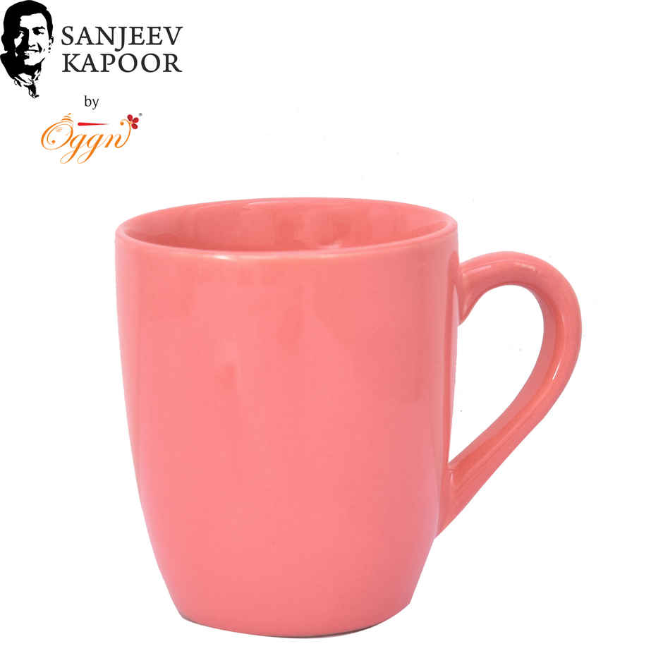 Sanjeev Kapoor by OGGN Ceramic Plain Coffee,Tea,Milk & Mug | Pink - 280 ml