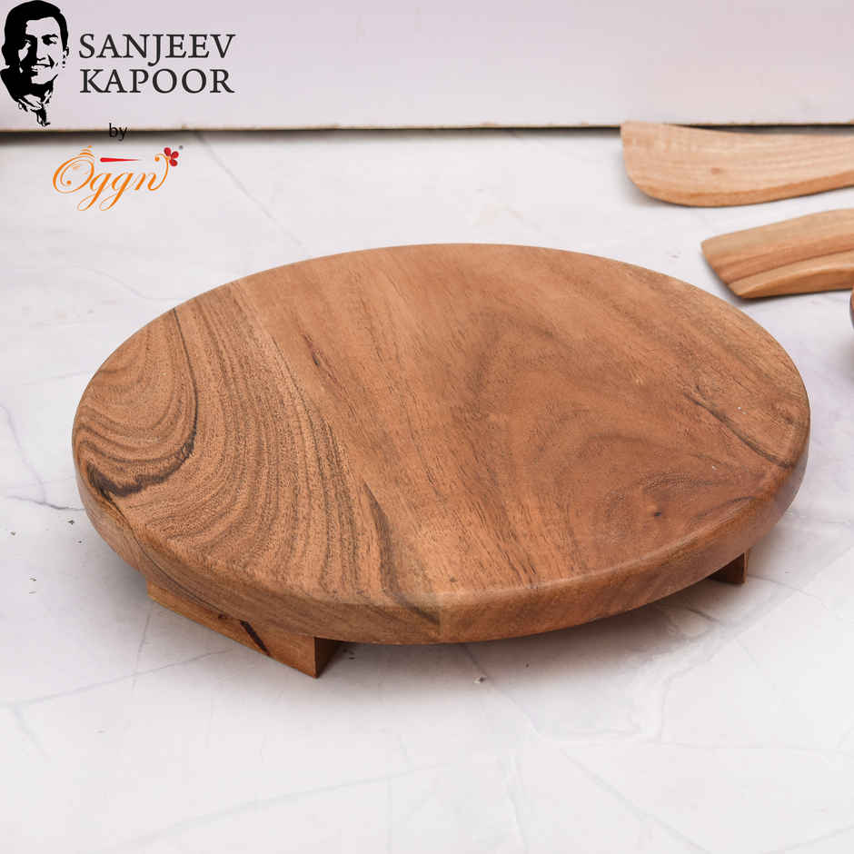 Sanjeev Kapoor by OGGN Acacia wooden Chakla, Roti & Chapati Maker ...