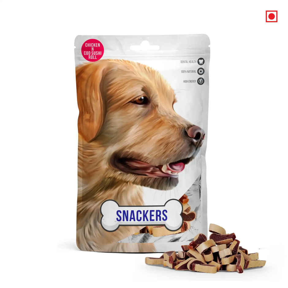 Snackers Chicken And Cod Sushi Roll Dog Treat