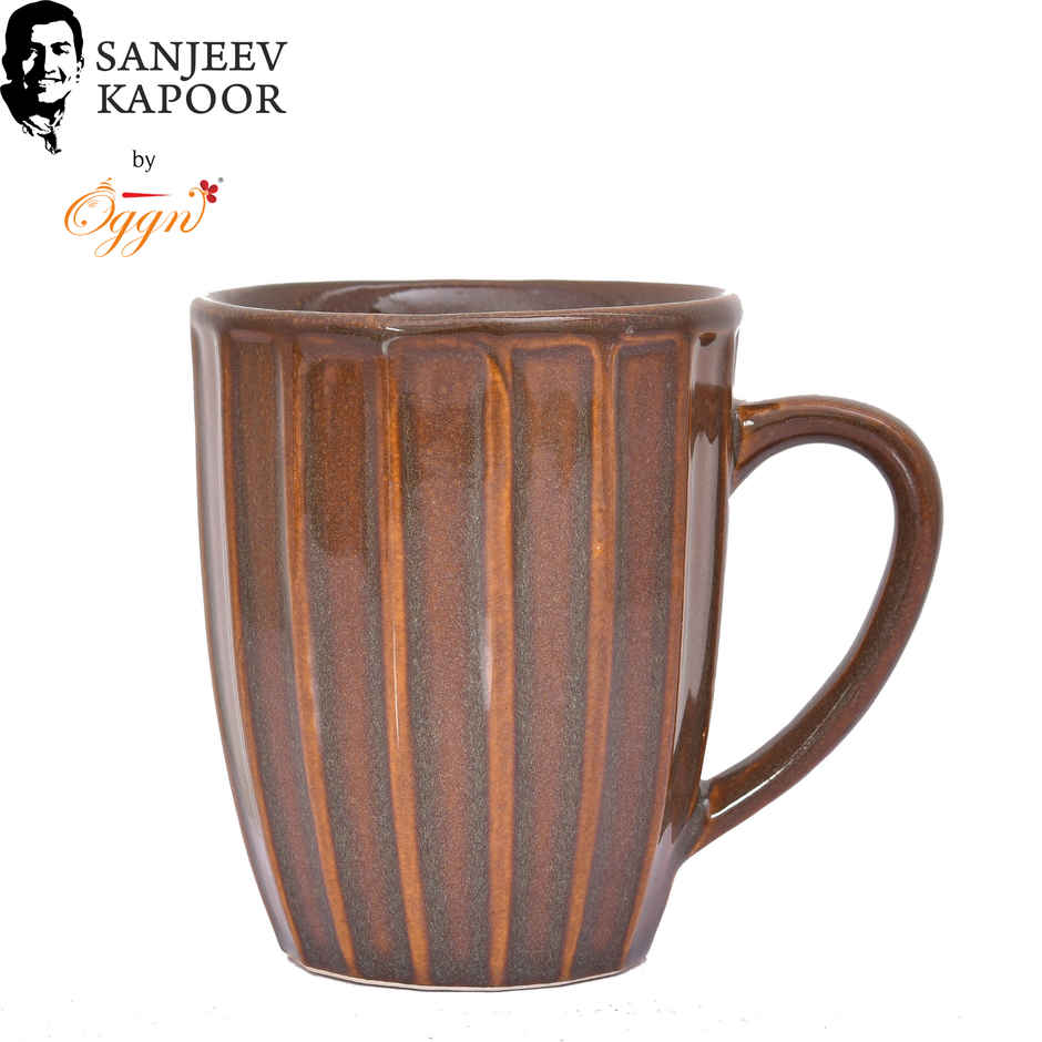 Sanjeev Kapoor by OGGN Ceramic Coffee,Tea,Milk & Mug | Brown Luster - 300 ml
