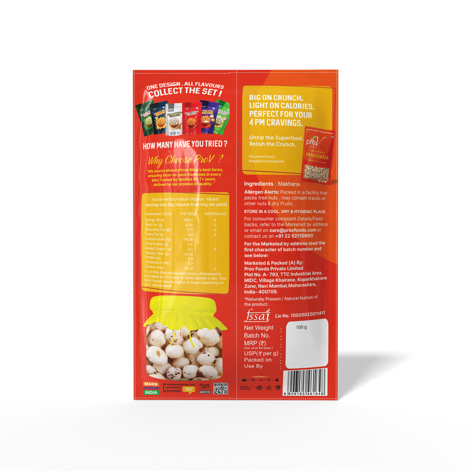 Prov Whole Natural Makhana | Fox Nuts