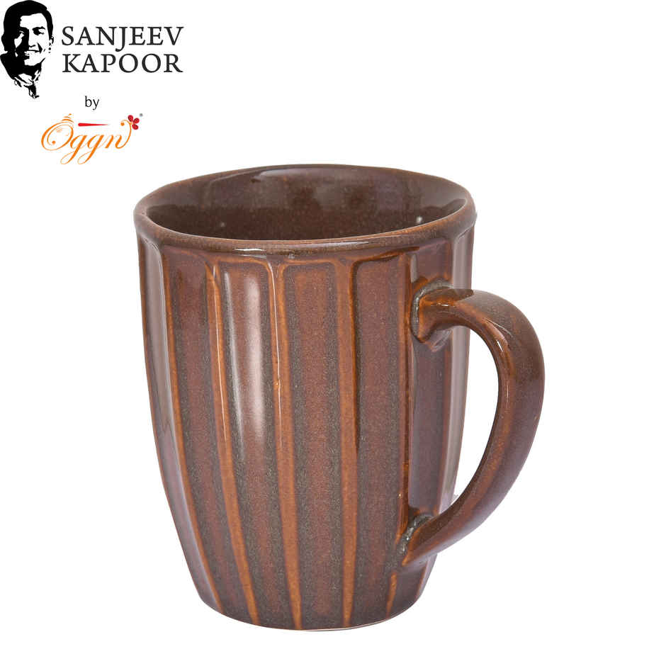 Sanjeev Kapoor by OGGN Ceramic Coffee,Tea,Milk & Mug | Brown Luster - 300 ml