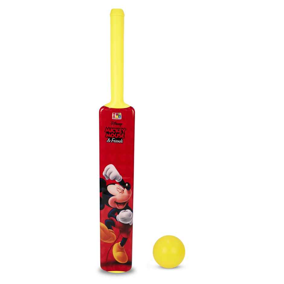 Itoys Bat & Ball No. 4-mickey Mouse (Colour May Vary)