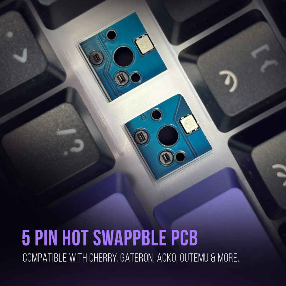 Kreo Hive 65% Wired Mechanical Keyboard, Custom RGB, Pre-Lubed Switches, Compact Design
