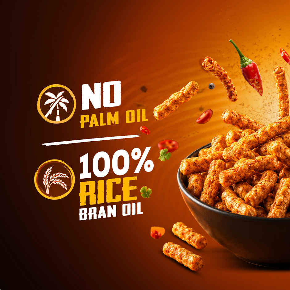 Too Yumm Munchy Masala Karare, 60% Less Saturated Fats, No Palm Oil Healthy Crisps Namkeen