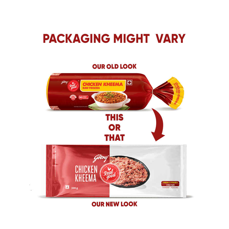 Godrej Real Good Chicken Kheema | Freshly Frozen | No Hormones, No Preservatives