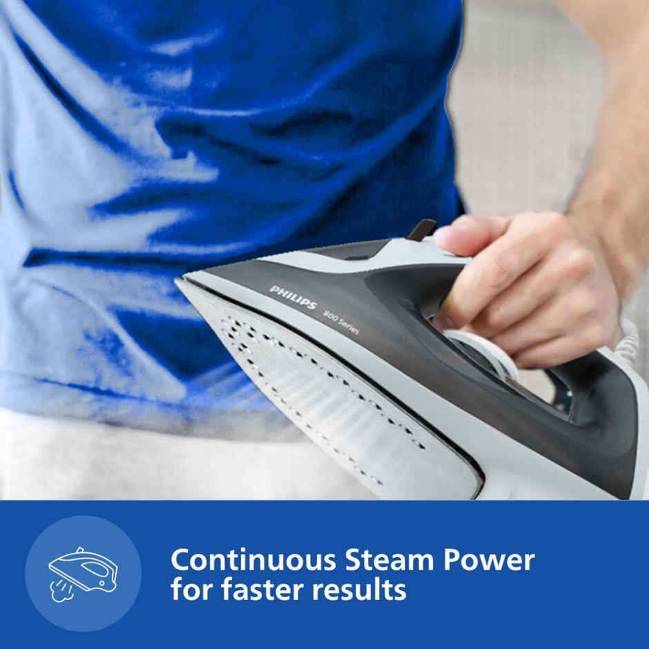 Philips Steam Iron | 1250 W | DST0800/80 | Black