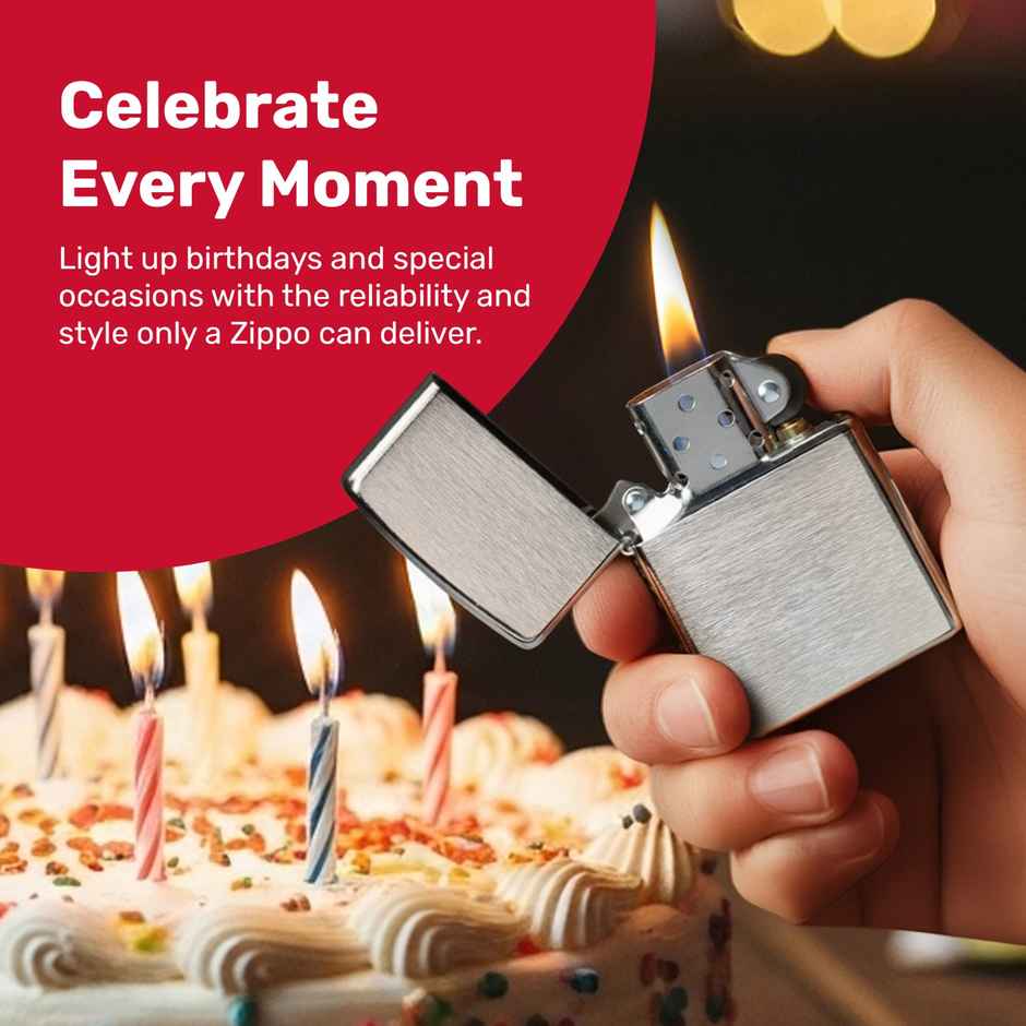 Zippo Classic Street Brass Windproof Pocket Lighter 