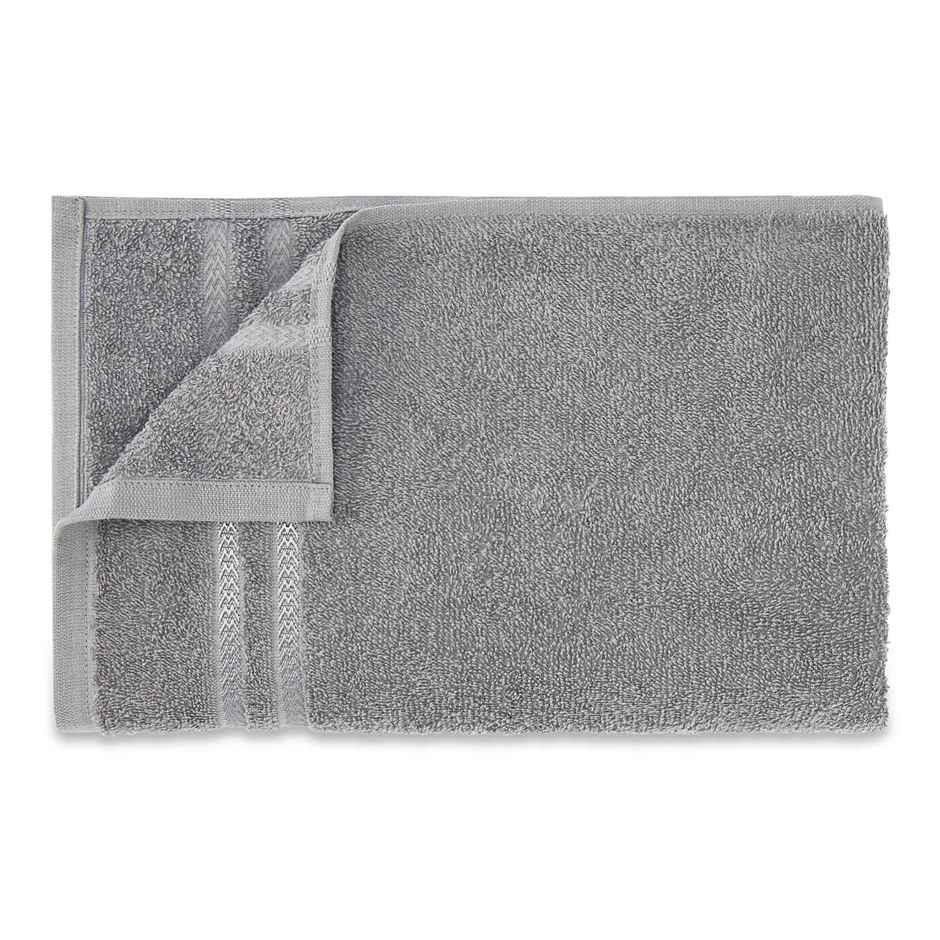 Welspun 100% Cotton Quik Dry Grey Bath Towel For Men And Women