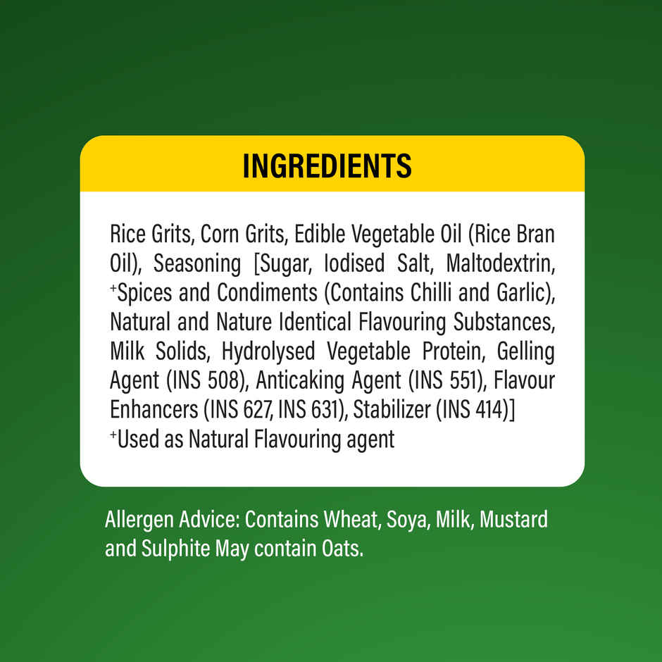 Too Yumm Chilli Achari Karare, 60% Less Saturated Fats, No Palm Oil Healthy Crisps Namkeen