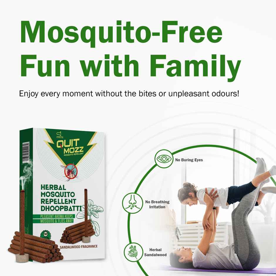 Quitmozz Herbal Dhoopbatti Mosquito Repellent