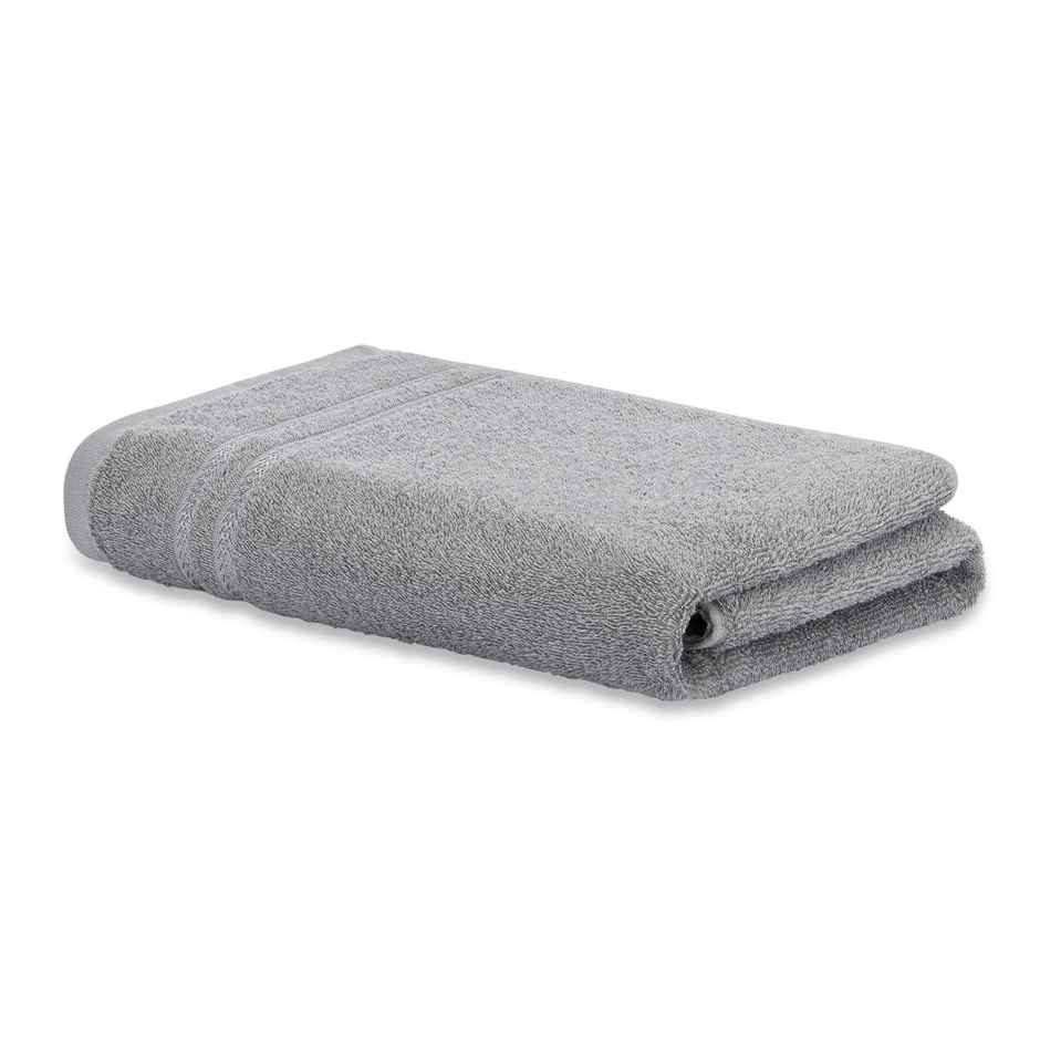 Welspun 100% Cotton Quik Dry Grey Bath Towel For Men And Women