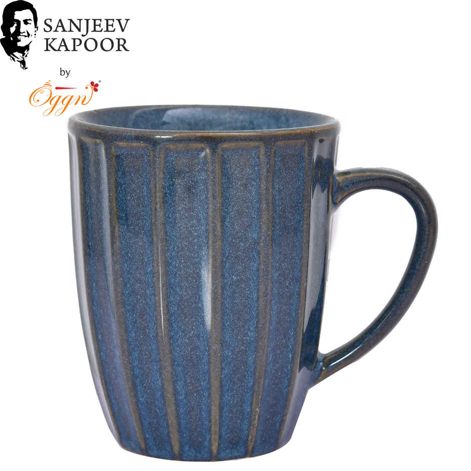 Sanjeev Kapoor by OGGN Coffee,Tea,Milk & Mug | Navy Blue Luster - 300 ml