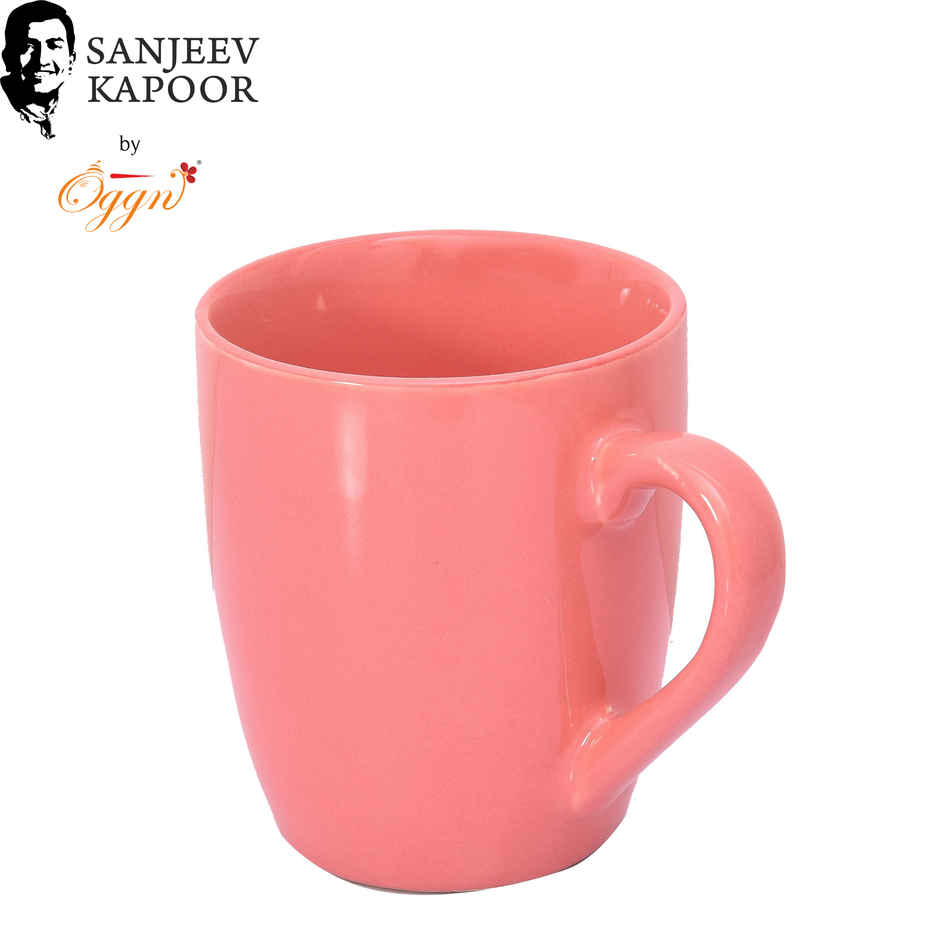 Sanjeev Kapoor by OGGN Ceramic Plain Coffee,Tea,Milk & Mug | Pink - 280 ml