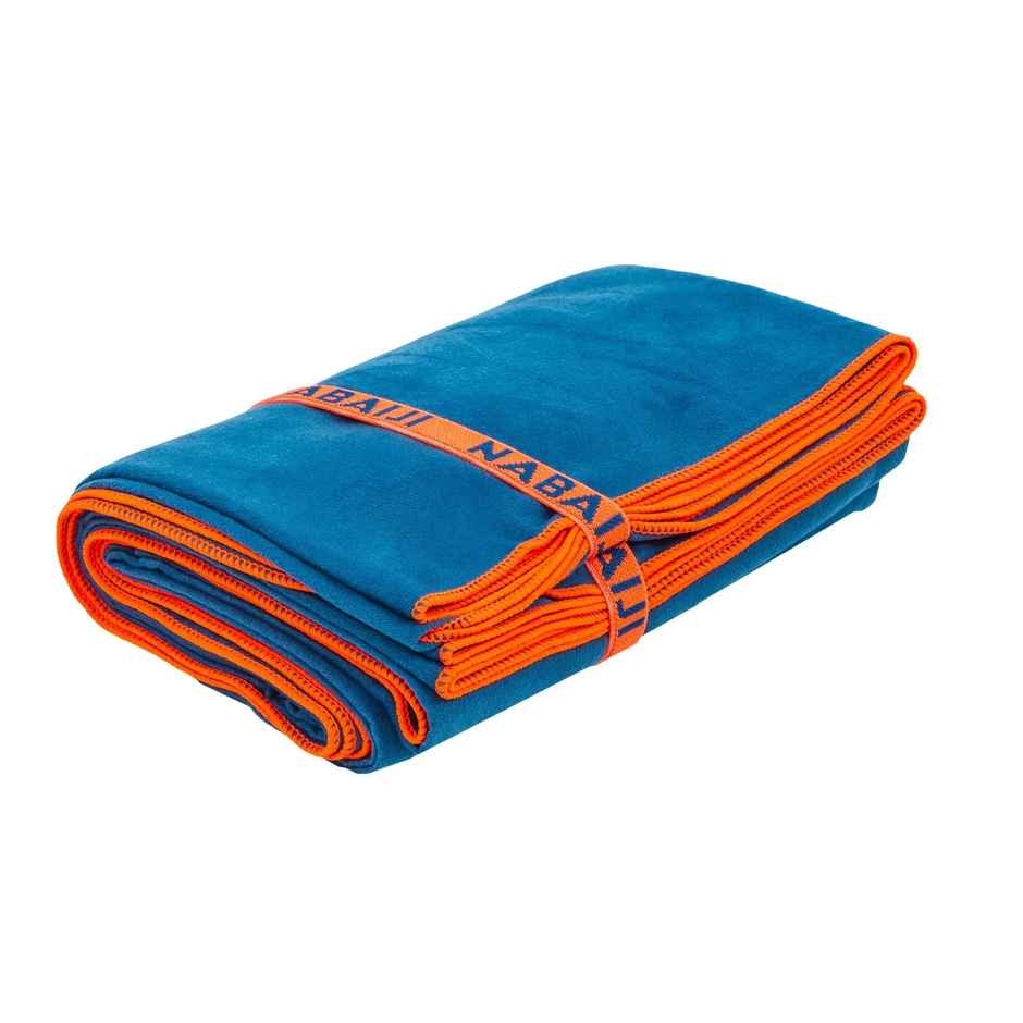 Decathlon Nabaiji Microfiber Quickdry 200 GSM Towel | Petrol Blue | M | 32 x 52 in