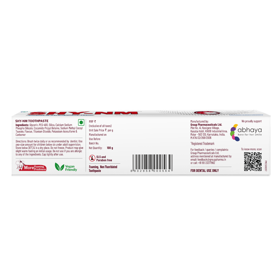 Shy NM Toothpaste