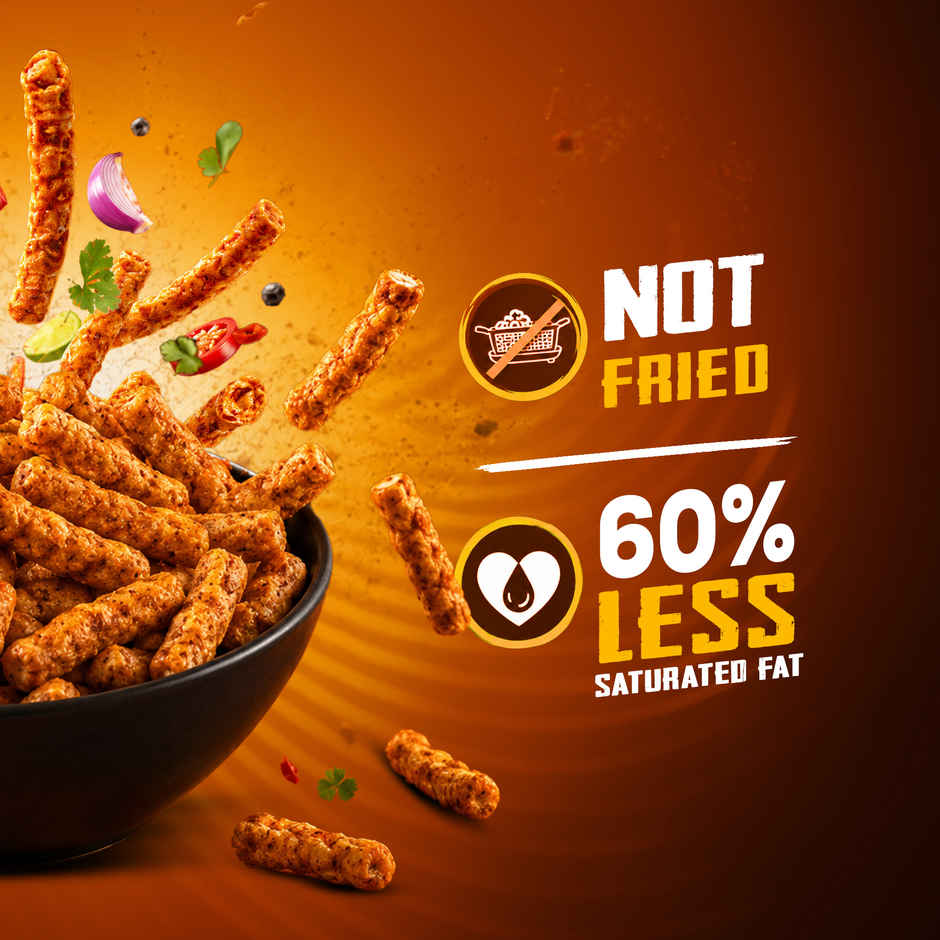 Too Yumm Munchy Masala Karare, 60% Less Saturated Fats, No Palm Oil Healthy Crisps Namkeen